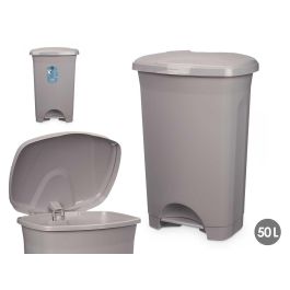 Papelera de pedal plástico 50L gris Arte Regal 43x64x33 cm (3 Unidades) Precio: 46.49999992. SKU: B17ARCPCZ7
