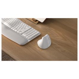 Logitech Ratón Ergonómico Vertical Lift Inalámbrico Bluetooth/USB 4000 DPI Blanco Precio: 55.50000049. SKU: S7811593
