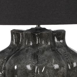 Lámpara Mesa Gris Cerámica Iluminación 50 X 50 X 62,50 cm