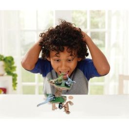 Epoch Jurassic World Island Quake - Juego de Equilibrio de Dinosaurios en Plataforma con Dados para Niños +4 años