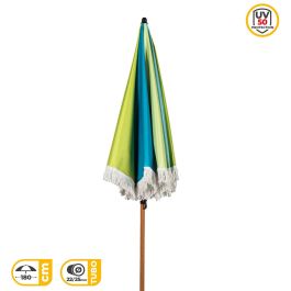 Sombrilla de playa Aktive Multicolor 180 x 187 x 180 cm (4 Unidades) Sombrilla de playa Aktive Multicolor 180 x 187 x 180 cm (4 Unidades)