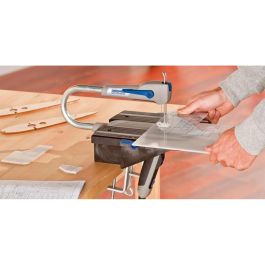 DREMEL MS20-1/5 Sierra de Calar Compacta Moto-Saw 70W 2 en 1 (Estacionaria/Portátil) Variador de Velocidad 1.500-2.250 rpm para Cortes de Precisión