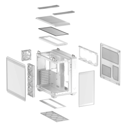 ASUS TUF GAMING GT502 Horizon TG ARGB White Midi Tower PC Blanco - 90DC0093-B19010