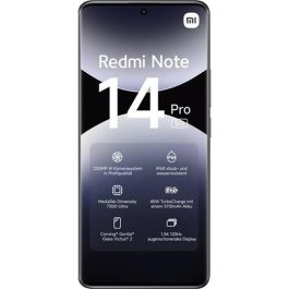Xiaomi MZB0I8CEU Redmi Note 14 Pro 12GB RAM 512GB, Cámara 200MP OIS, Pantalla AMOLED 6.67" 120Hz, 5G, Batería 5110mAh 45W Carga Rápida, Negro Medianoche IP68