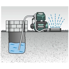 Metabo HWW 4500/25 Booster con depósito - Acero inoxidable