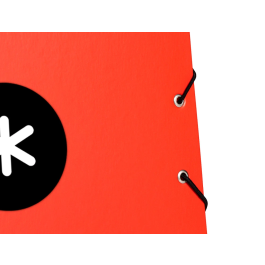 Antartik Carpeta de Gomas Tres Solapas Cartón Forrado A4 Colores Surtidos con Cierre de Gomas