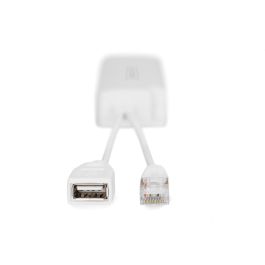 Digitus Splitter PoE USB-A 5V IEEE 802.3at 10/100Base-T(X) Blanco IP40