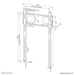 Soporte TV Neomounts WL30-750BL18P 100 kg 98"