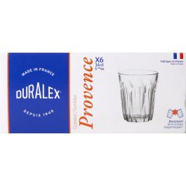 Duralex Set 6 Vasos Transparentes 16cl Provence - Conjunto de Vasos (12 Cajas)