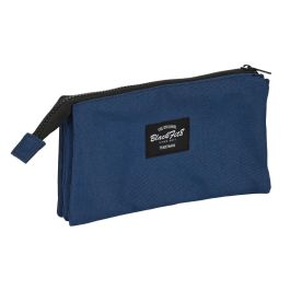 Portatodo Triple BlackFit8 Urban Negro Azul marino (22 x 12 x 3 cm)