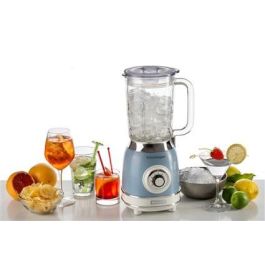 Ariete 583/05 Batidora de Vaso Vintage Azul - 4 Velocidades, Vaso de Vidrio