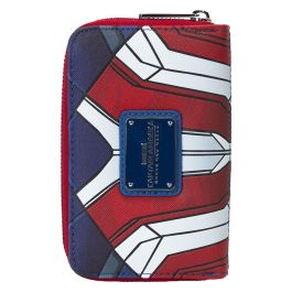 Loungefly Cartera Brave New World Capitán América Marvel, Billetera Piel Vegana con Cremallera y Ranuras para Tarjetas