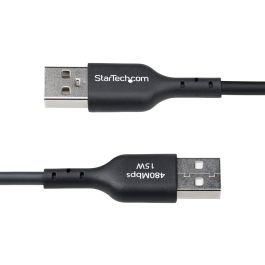 Cable USB Startech USB2AC15CMBK Negro