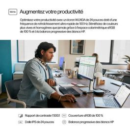 HP 524pn Monitor WUXGA Series 5 Pro de 24 pulgadas - Optimizado para el trabajo con Claridad Visual y Confort Ajustable, Libre de PVC
