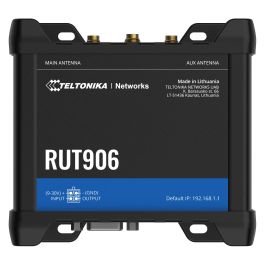 Teltonika RUT906 Router Dual SIM LTE Wifi Industrial Negro Aluminio Carril DIN