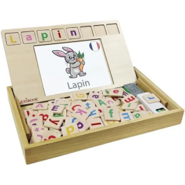 Lexibook Escuela de palabras bilingüe francés/inglés Juego de madera para aprender alfabeto y vocabulario Precio: 33.94999971. SKU: B1KL4YFQC8