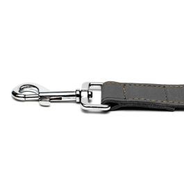 Gloria Correa Oasis para Perro de Cuero Reforzado y Robusto con Mosquetón Seguro para Paseos Largos 100 cm x 15 mm Negro