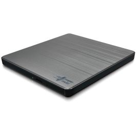 Hitachi-LG GP60NS60 Grabador DVD Externo Delgado USB 2.0 Color Plata para Sobremesa/Portátil, Compatible M-Disc