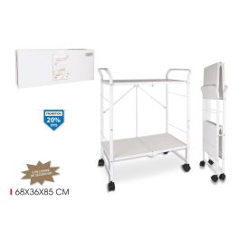 Inde Carro auxiliar de servicio plegable para camarera. Sus dimensiones son 68 x 36 x 104.5 cm y pesa 7 kg. Precio: 36.49999969. SKU: B1C7CLFYNK