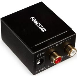 Fonestar Sistem Convertidor Audio Digital Analógico DAC 24 bits 32-96 kHz SPDIF Óptico Coaxial FO-37DA Precio: 24.58999994. SKU: S7812961