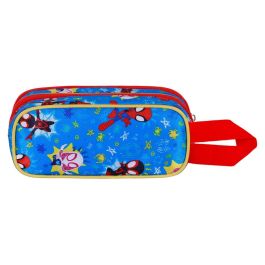 Marvel Spiderman Estuche Portatodo 3D Doble Rojo con Relieve, 2 Compartimentos y Cremallera, 8x22x10 cm Marvel Spiderman Estuche Portatodo 3D Doble Rojo con Relieve, 2 Compartimentos y Cremallera, 8x22x10 cm
