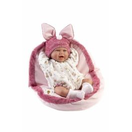 Muñeca mimi sonrisas con cojin 42cm. cuerpo de tela y mecanismo de sonido