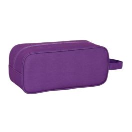 Zapatillero de Viaje Real Valladolid C.F. Blanco Morado 34 x 15 x 14 cm