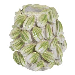 Jarrón Verde-Blanco Cerámica Decoración 32 X 31,50 X 36,50 C Precio: 199.9041. SKU: B138SSKBG8