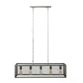 DKD Home Decor Lámpara de Techo Vintage Gris Metal 79 x 26 x 120 cm