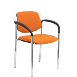 Silla Piqueras Y Crespo Villalgordo Confidente Brazos Fijos Chasis Cromo Asiento Y Respaldo Tapizados Bali Naranja Precio: 169.89000039. SKU: S5703354