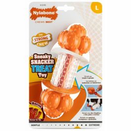 Mordedor de perro Nylabone Naranja Bacon Artificial L