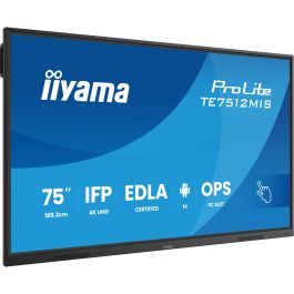 IIYAMA TE7512MIS-B4AG Monitor Interactivo Táctil 75" IPS LED 4K UHD Android 11, 8GB RAM 128GB Almacenamiento, 24/7 Precio: 1745.94999964. SKU: B1K4VZC8CG
