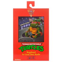 NECA Figura Ultimate Raphael VHS Cartoon Teenage Mutant Ninja Turtles 18cm Articulada con Accesorios