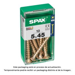 Spax 4081020500451 Tornillo Madera Cabeza Plana Yellox 5x45mm Rosca Completa 4CUT Ranura Cruz Z2 Caja 10 Unidades Precio: 2.78999985. SKU: S7913931