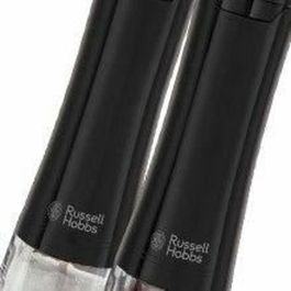 Russell Hobbs 28010-56/RH Juego Molinillo Sal y Pimienta Eléctrico – Molienda Fina/Gruesa, Luz LED – Negro