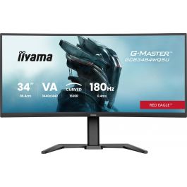 Iiyama G-MASTER GCB3484WQSU-B1 Monitor 34" Curvo 1500R, 180Hz, 3440x1440, HDR400, FreeSync Premium