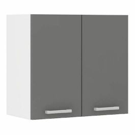 Ultra Mueble de cocina alto Gris, 2 puertas, 1 estante, 60x31x55 cm, melamina 16mm, alta calidad, europeo Ultra Mueble de cocina alto Gris, 2 puertas, 1 estante, 60x31x55 cm, melamina 16mm, alta calidad, europeo