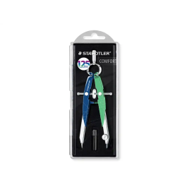 Staedtler Compás Micrométrico Mars 556 con Husillo y Rueda Central, Azul/Verde, Diámetro Máximo 225 mm Precio: 19.49999942. SKU: B1CTPKQSF2