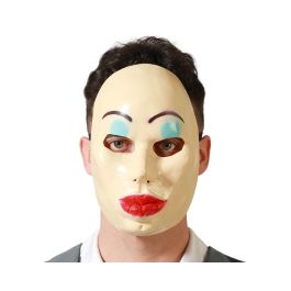 Máscara plástica mujer maquillada con labios rojos para disfraces de muñeca o fiesta de máscaras Precio: 2.50000036. SKU: B16FZMPYJD