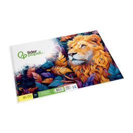 Bloc Dibujo Liderpapel Artistico Espiral 460x325 mm 20 Hojas 180 gr-M2 Sin Recuadro Perforado