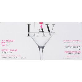 Lav Set 6 Copas Coctel 175 cc Mi MISKET (4 Cajas) Lav Set 6 Copas Coctel 175 cc Mi MISKET (4 Cajas)