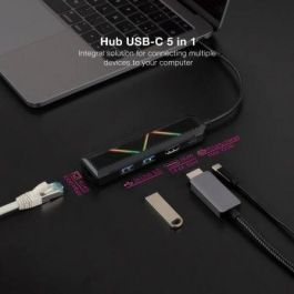 Docking USB Tipo-C Nanocable 10.16.0501/ 2xUSB/ 1xUSB Tipo-C PD/ 1xHDMI/ 1xRJ45/ Negro Docking USB Tipo-C Nanocable 10.16.0501/ 2xUSB/ 1xUSB Tipo-C PD/ 1xHDMI/ 1xRJ45/ Negro