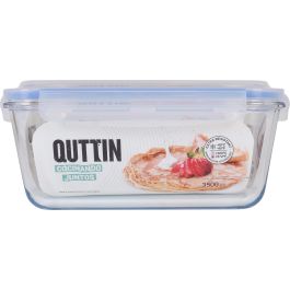 Quttin Fiambrera Rectangular Hermética 26 x 22 cm 3.5 L (3 Unidades)