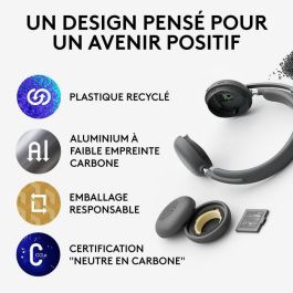 Logitech Zone Wireless 2 Auriculares Inalámbricos con Micrófono y Cancelación de Ruido para Microsoft Teams