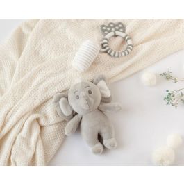 KioKids Peluche Sonajero Elefante Dolci Amici +0 Meses Gris
