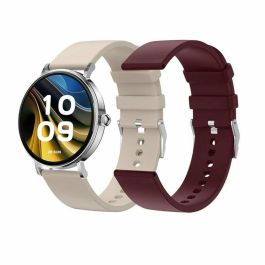 SPC 9656B Smartwatch Smartee Duo Velvet 1.32" AMOLED Llamadas Bluetooth Frecuencia Cardíaca IP68 7 Días Batería Carga Inalámbrica Blanco