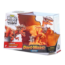 Zuru Robo Alive Dino Wars Raptor Juguete Robótico con Armadura, Luz y Tecnología Avanzada - ZUR1695823088498