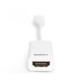 Digitus Mini DisplayPort a HDMI Cable Adaptador, Mini DisplayPort Macho/Hembra a HDMI Macho, Blanco, 0.15m
