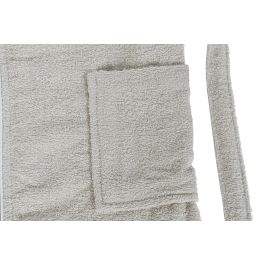 DKD Home Decor Albornoz Beige 1 x 123 x 68 cm Set de 2 para Mujer Algodón 400gsm