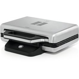 WMF 0415150011 Sandwichera Lono con Placas Antiadherentes, 800W, Color Negro y Plata, Mango con Bloqueo, Fácil de Limpiar